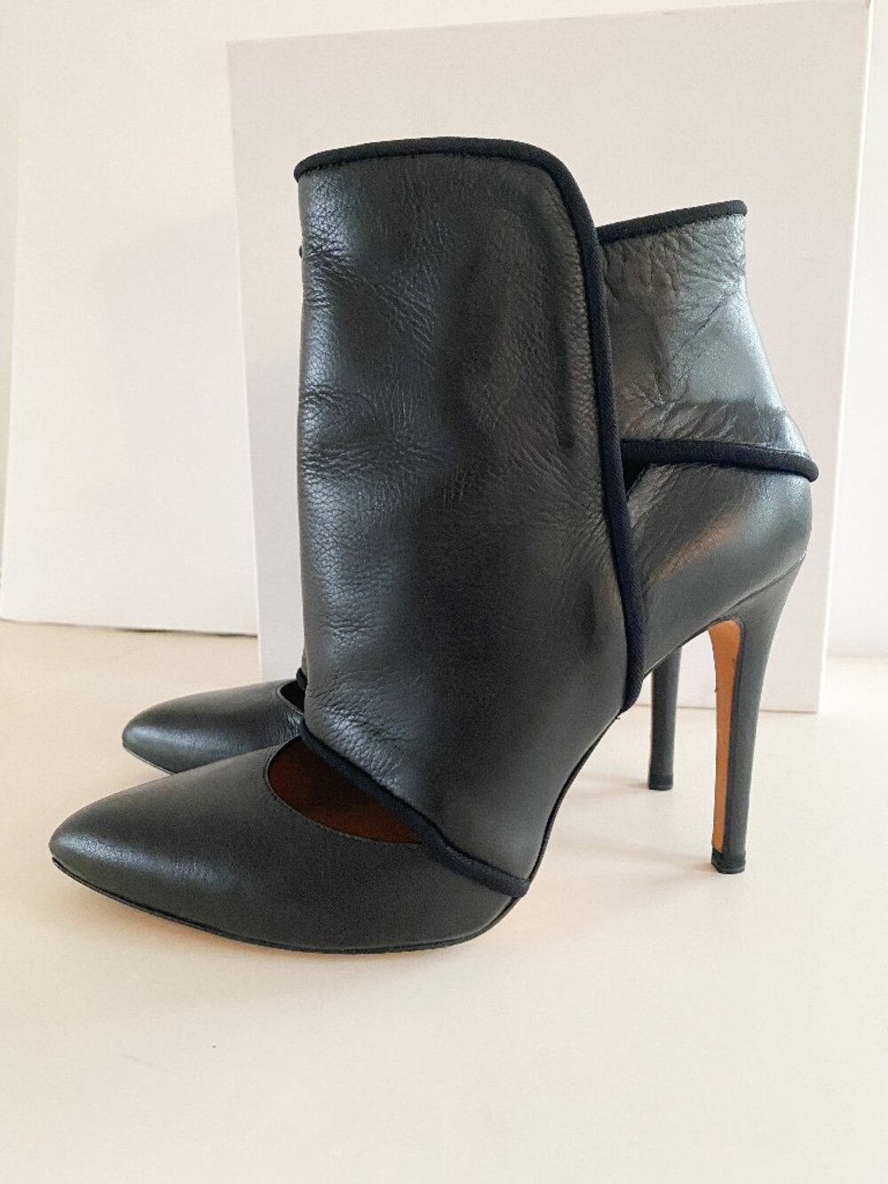 IRO Paris Kasia Cut Out Ankle Bootie Pumps Stiletto Heels 37